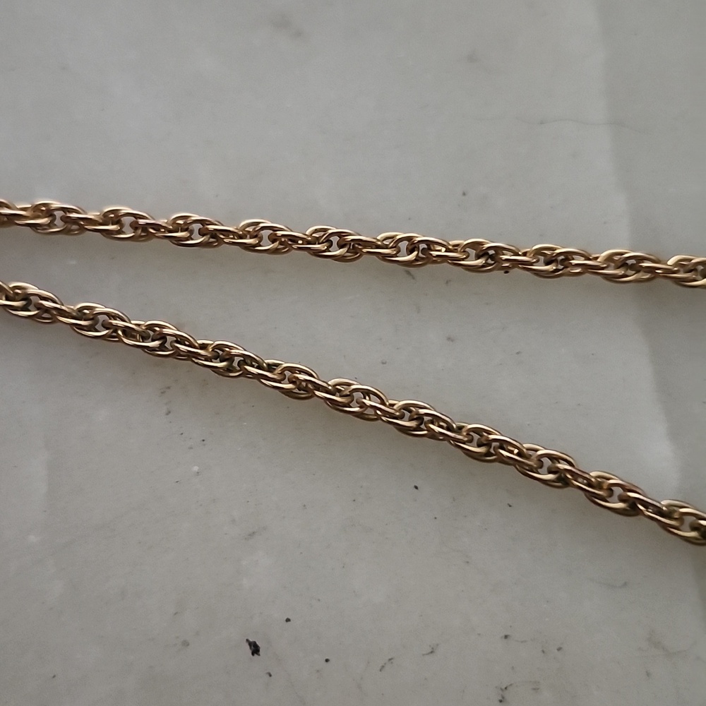 AJG 20-12K CO Gold Rope Chain Necklace 27 Inches - Picture 10 of 12